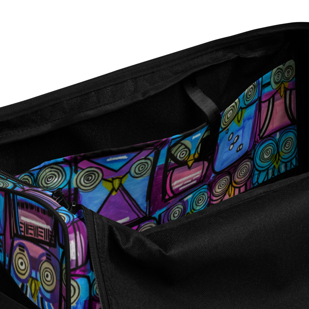 A Parliament of Purple Owls - Lebo Duffle Bag